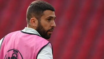 Jordi Alba, en el Parken.