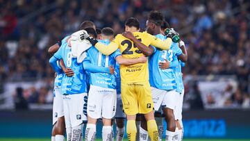 Players of Pachuca during the 3rd round match between Monterrey and Pachuca as part of the Liga BBVA MX, Torneo Clausura 2025 at BBVA Bancomer Stadium, on January 25, 2025 in Monterrey, Nuevo Leon, Mexico.