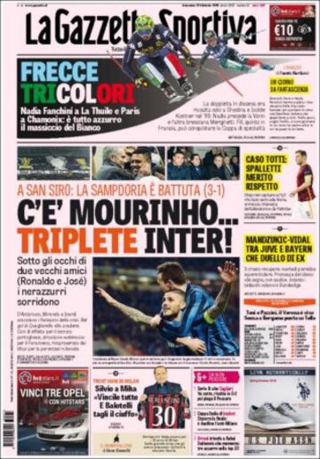 Portadas de la prensa mundial