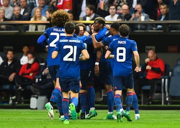 0-1. Paul Pogba celebró el primer gol.