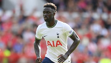 Davinson Sánchez en un partido de Tottenham.