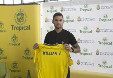 Presentación de William José como jugador de Las Palmas.