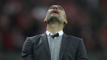 Guardiola, durante el Bayern-Atl&eacute;tico.