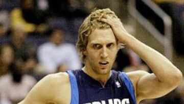 <b>SORPRESA.</b> El alemán Nowitzki salió derrotado ante los Wizards y ante Arenas en el duelo personal.