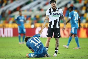 Juventus cayó 2-1 ante Udinese en su visita al Dacia Arena por la jornada 35 de la Serie A. Los dirigidos por Maurizio Sarri completan tres fechas sin ganar en condición de visitante y ahora solo seis puntos los separan de Atalanta en la lucha por el título. En la próxima fecha recibirán a la Sampdoria, el domingo 26 de julio.