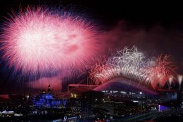 Ceremonia de clausura de los Juego Olímpicos de Invierno de Sochi 2014.