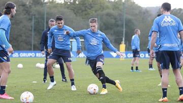 Raúl Carnero con el Deportivo