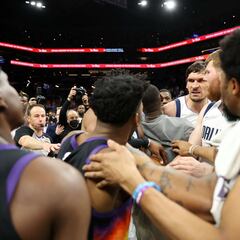 What did the Mavericks players do to get fined?