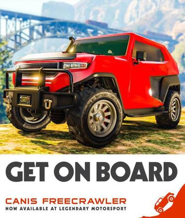 GTA Online se actualiza: Canis Freecrawler, nuevo modo Cámbiame el sitio y más