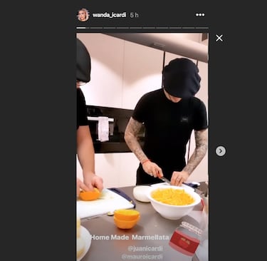 Wanda Nara inmortaliza la otra gran pasi車n de Mauro Icardi: la cocina