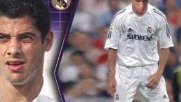 <b> EN LOS CROMOS. </b> El brasileño Cicinho, que llegará al Real Madrid el próximo mes de enero, ya puede presumir de tener su cromo de fútbol junto al resto de las estrellas del club blanco.