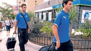 <b>CONFIANZA. </b>Ricardo y Marc Bertrán, momentos antes de volar a Palma.