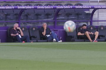 El entrenador del Barcelona, Quique Setién. 