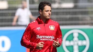 Chicharito regresó al trabajo con el Bayer Leverkusen