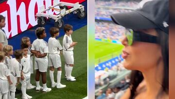 El hijo de Kim Kardashian pisa el césped del Bernabéu y su madre se vuelve loca: “Lunática”