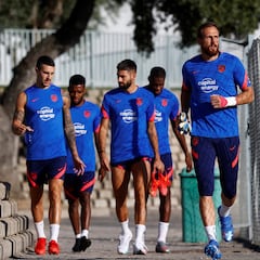 El entrenamiento del Atlético de Madrid en imágenes
