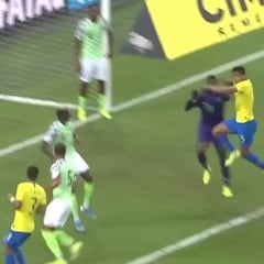 Escalofriante lesión de Uzoho tras un choque con Casemiro