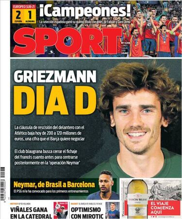 Sport: Neymar, en rebeldía