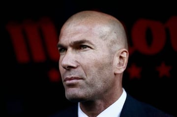 Real Madrid's French coach Zinedine Zidane