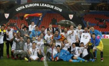 El Sevilla campeón de la Europa League.

