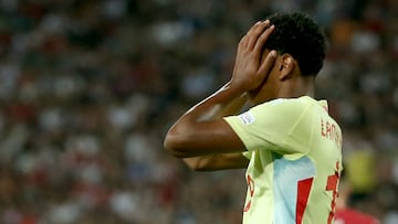 Spain’s winning run came to an end as they played out a goalless draw against a resilient Serbia side.