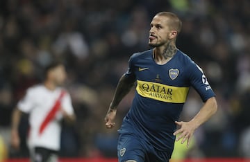 Foto del partido River Plate vs Boca Juniors correspondiente a la Final de vuelta de la Copa Libertadores 2018 celebrado en el estadio Santiago Bernabeu en Madrid, Espana.



EN LA FOTO:



Photo of the River Plate vs Boca Juniors match corresponding to the Copa Libertadores 2018 Final Final held at the Santiago Bernabeu stadium in Madrid, Spain.



IN THE PHOTO: