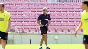 Piqué, Luis Suárez y Messi no salen a entrenar