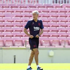 Piqué, Luis Suárez y Messi no salen a entrenar