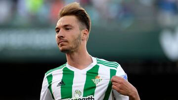 Loren, tras anotar un gol.