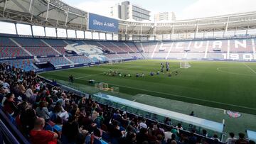 Entrenamiento del Levante.