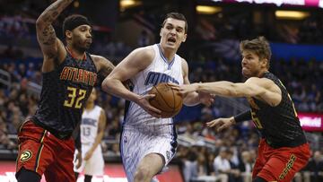 Mario Hezonja, la pasada temporada, ante Atlanta Hawks.