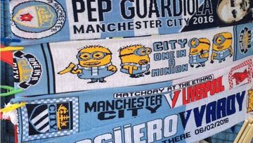 Ya se venden bufandas de Pep Guardiola en el Etihad Stadium