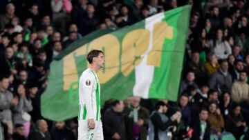 Miranda, en un partido del Betis esta temporada.