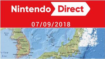Se retrasa el Nintendo Direct por un fuerte terremoto en Hokkaido