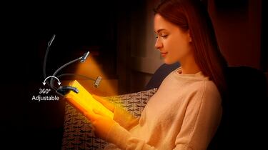 La luz de lectura con pinza para leer en la cama sin dañar tus ojos