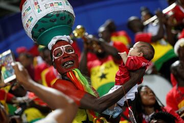 Soccer Football - Africa Cup of Nations 2019 - Round of 16 - Ghana v Tunisia - Ismailia Stadium, Ismailia, Egypt - July 8, 2019  Ghana fans inside the stadium before the match   