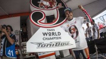 Bou celebra su noveno título mundial.