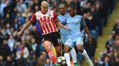 Oriol Romeu contra el Manchester City. 