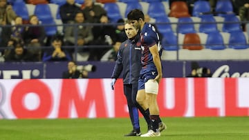 22/11/19 PARTIDO PRIMERA DIVISION
 LEVANTE UD - RCD MALLORCA  
 LESION GONZALO MELERO