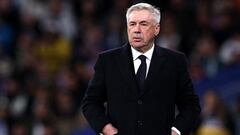 Carlo Ancelotti, entrenador del Real Madrid, en el partido contra el Athletic.