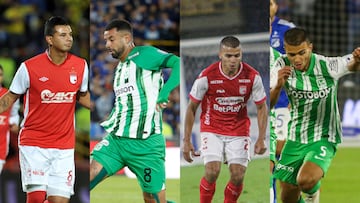 Jugadores que han vestido la camiseta de Santa Fe y Atlético Nacional