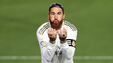 Sergio Ramos, como capitán del Real Madrid