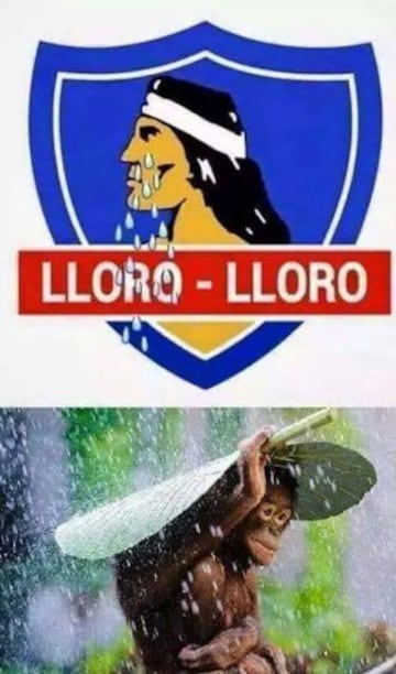 Hinchas de Colo Colo y Universidad de Chile se enfrentaron en las web con los memes.