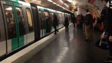 Metro de Par&iacute;s, donde fue el incidente