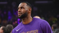 LeBron James en el Stapless Center, Los Angeles, California. Octubre 29, 2019.