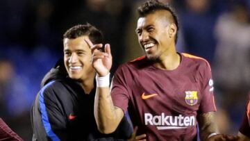 Paulinho, con Coutinho.