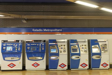 Estación de Metro "Estadio Metropolitano".