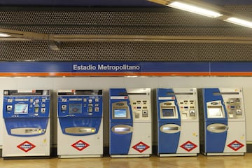 Estación de Metro "Estadio Metropolitano". 