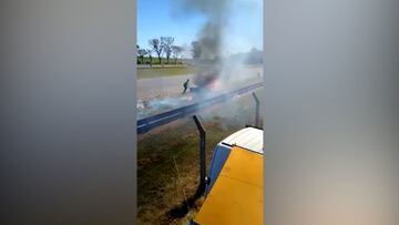 De Grosjean a esto: pánico en terrible accidente en Argentina