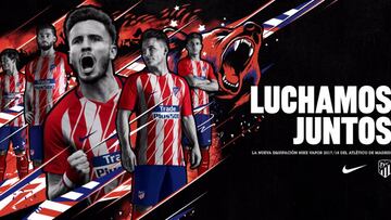 Las nuevas camisetas del Atlético.